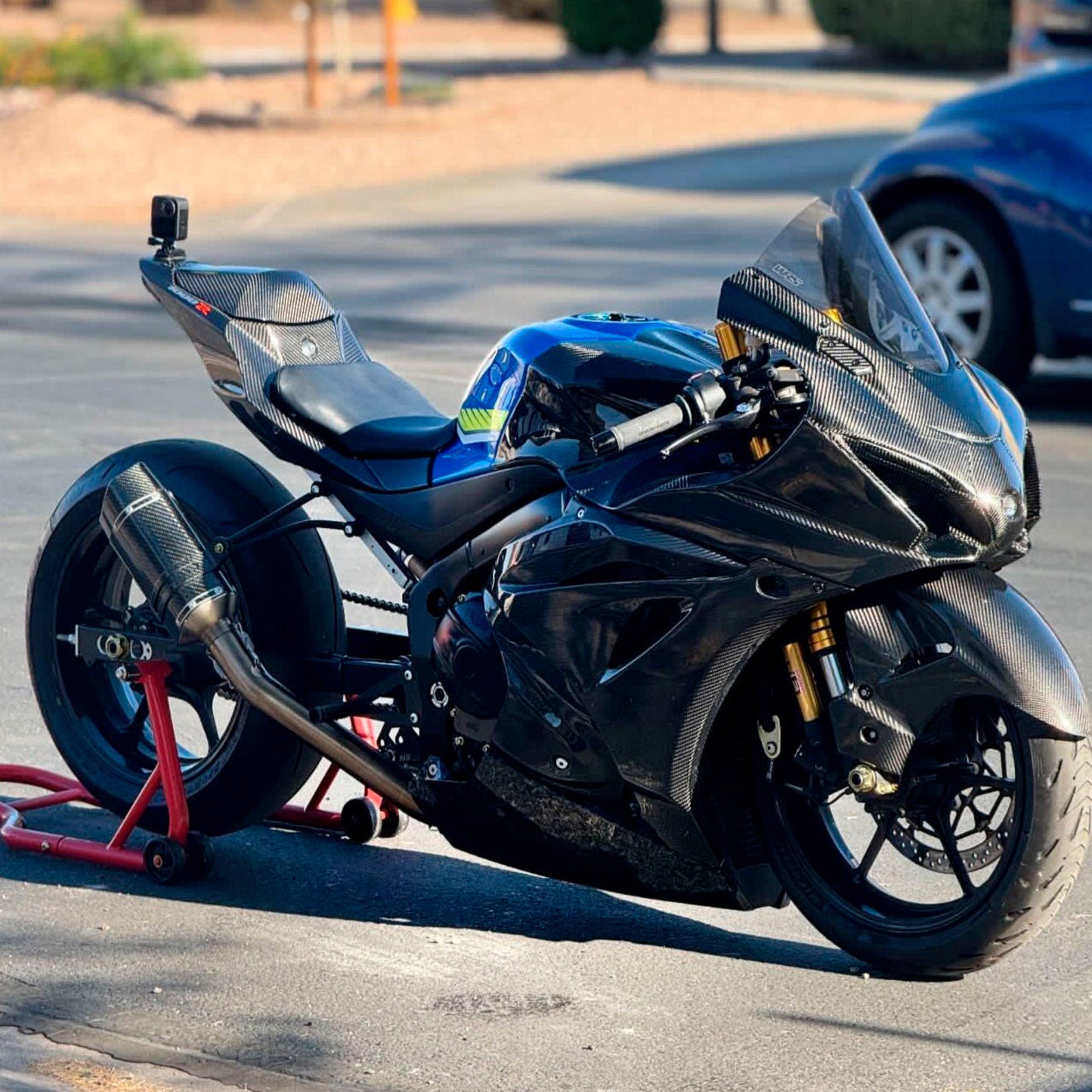 Suzuki 2017+ gsxr 1000 twill front mask